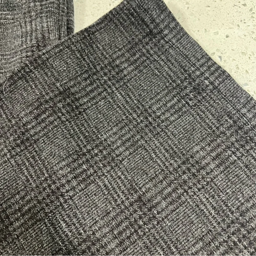 Women's Black Plaid Pants - Picture 2 of 7